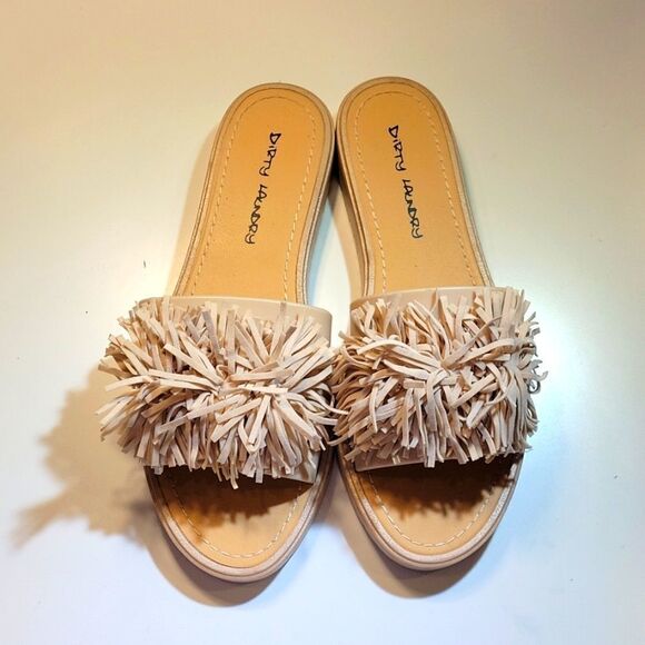 DIRTY LAUNDRY POM POM  SLIP ON ROUND TOE SANDAL - Picture 2 of 14